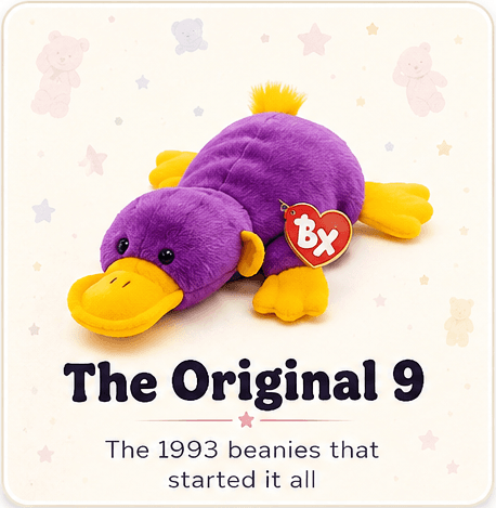 The Original 9 collection — the 1993 beanies that started it all