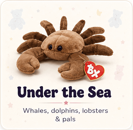 Under the Sea collection — whales, dolphins, lobsters and pals