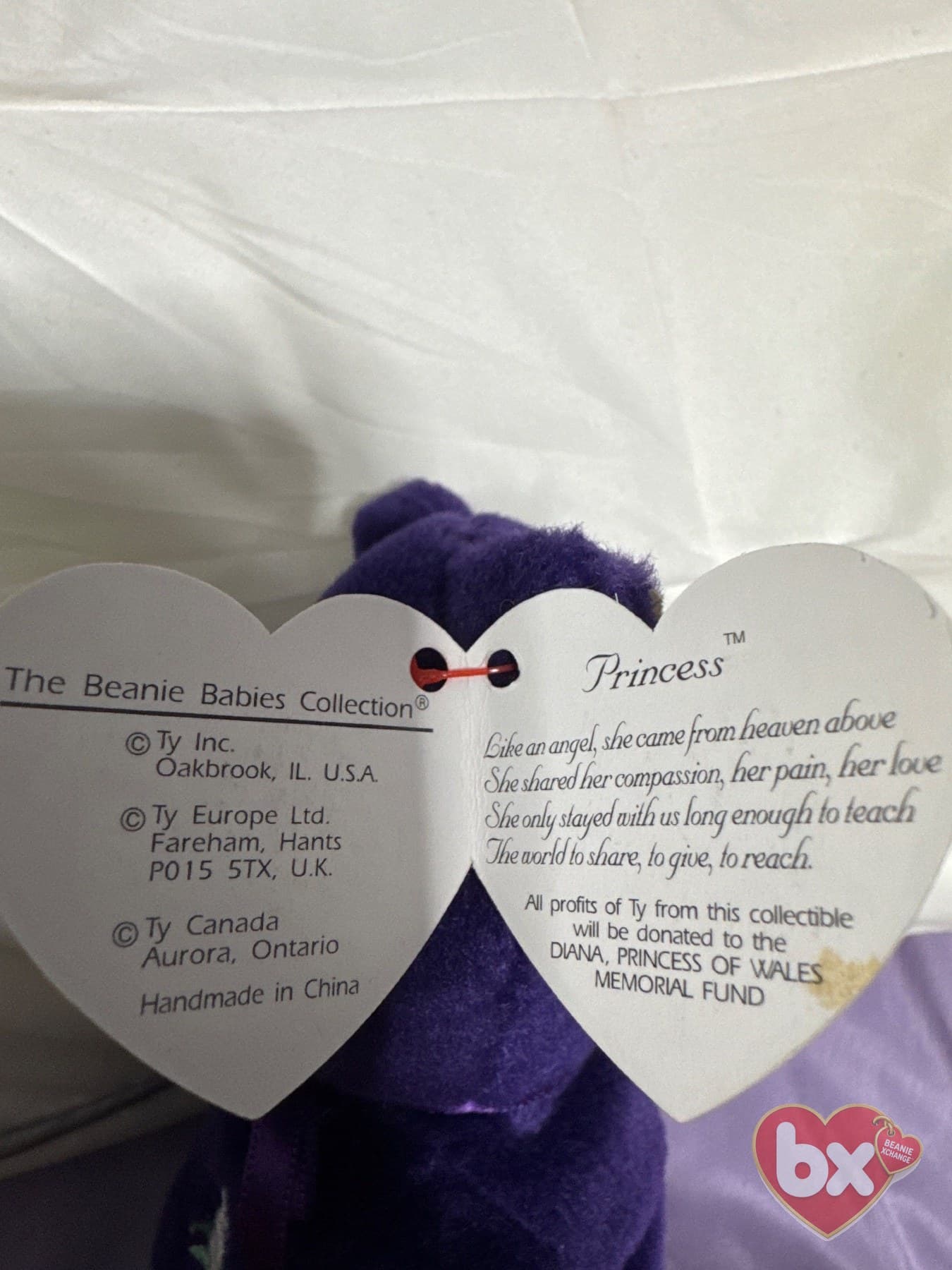 1997 Princess Diana Tribute Beanie Baby (photo 7)
