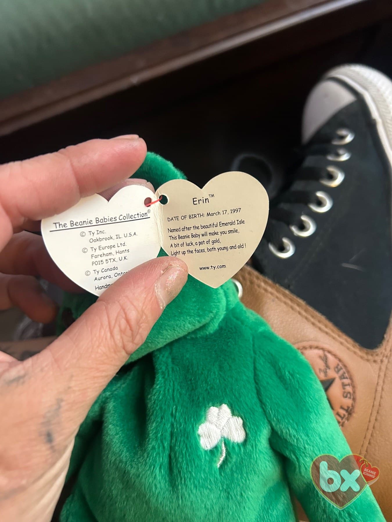 Erin — Ty Beanie Baby bear (1997) (photo 2)