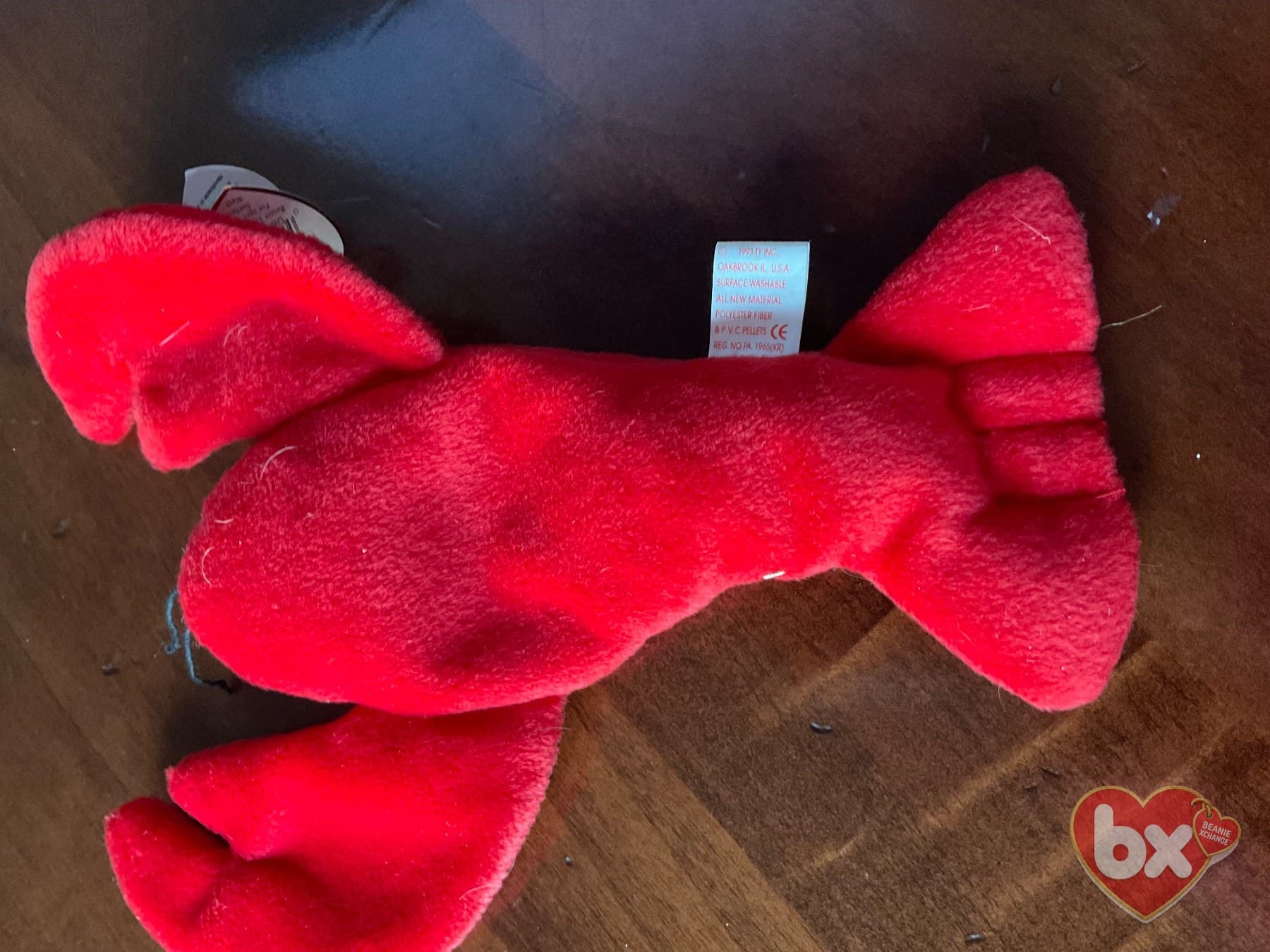 Pinchers — Ty Beanie Baby lobster (1993) (photo 4)
