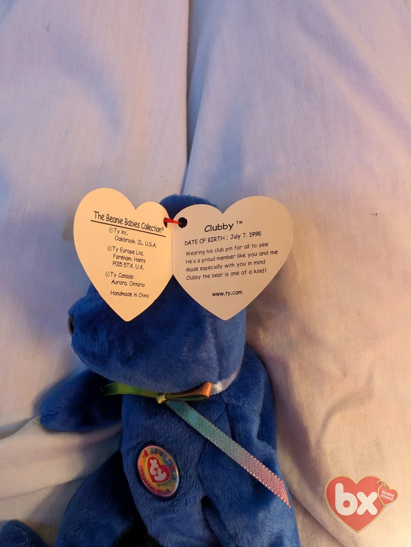 Classic Clubby the Bear — Ty Beanie Baby (photo 2)