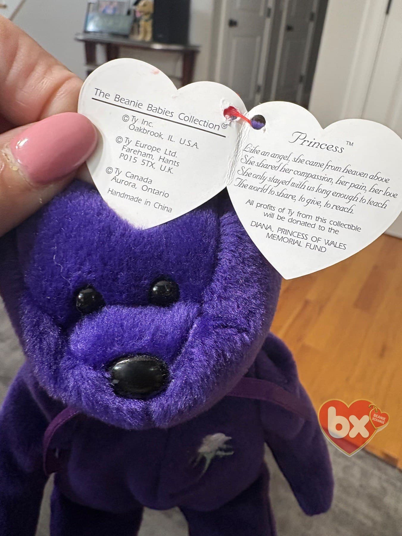 Princess — Ty Beanie Baby bear (1997) (photo 3)