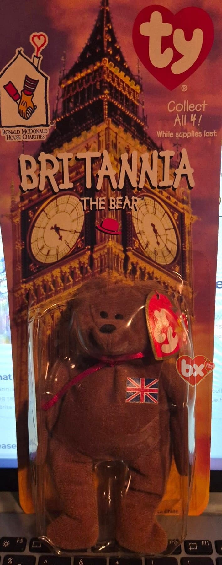 Britannia — Ty Beanie Baby bear (1997) (photo 1)