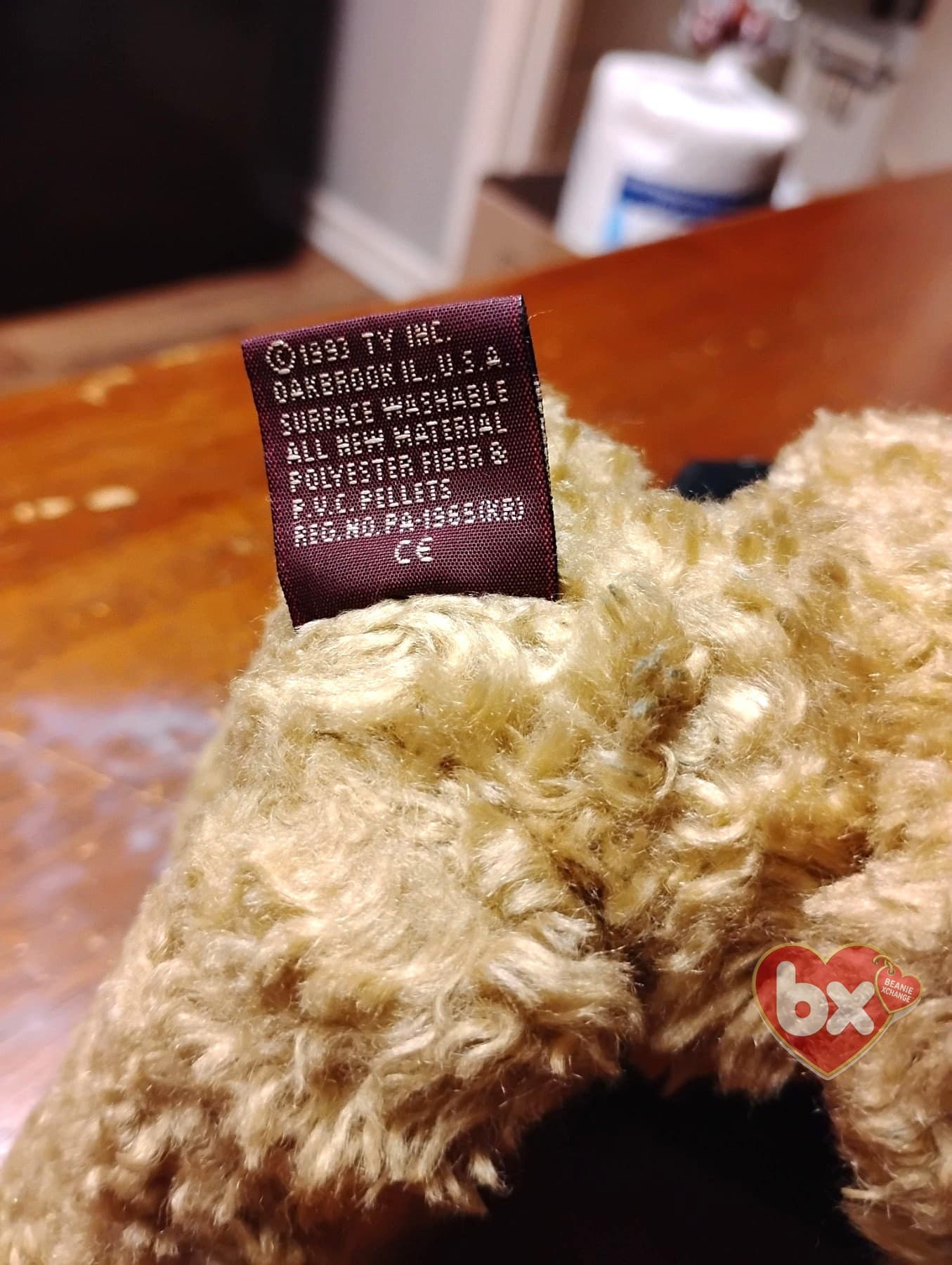 Cubbie — Ty Beanie Baby bear (1993) (photo 2)