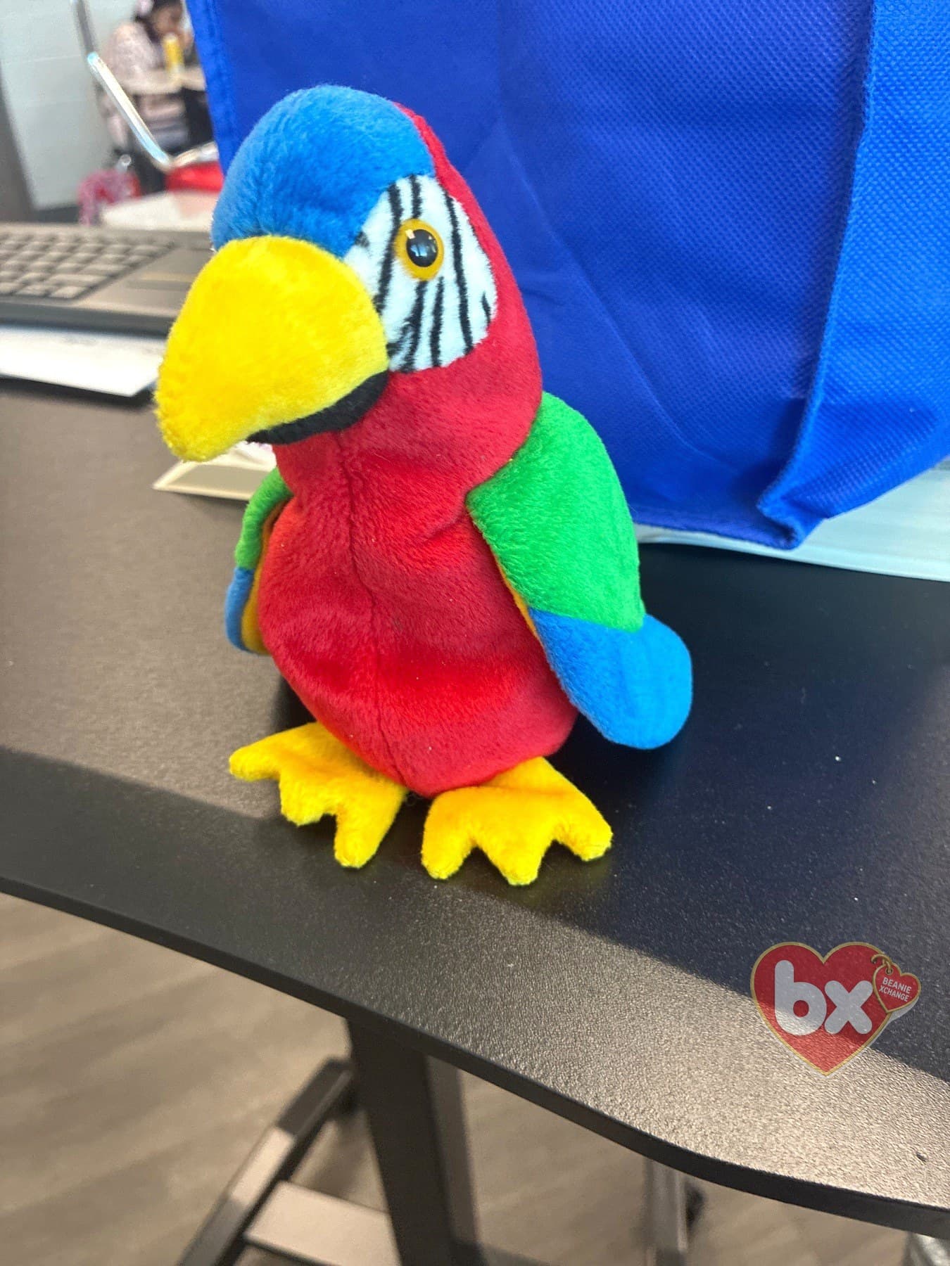 Jabber — Ty Beanie Baby parrot (1997)