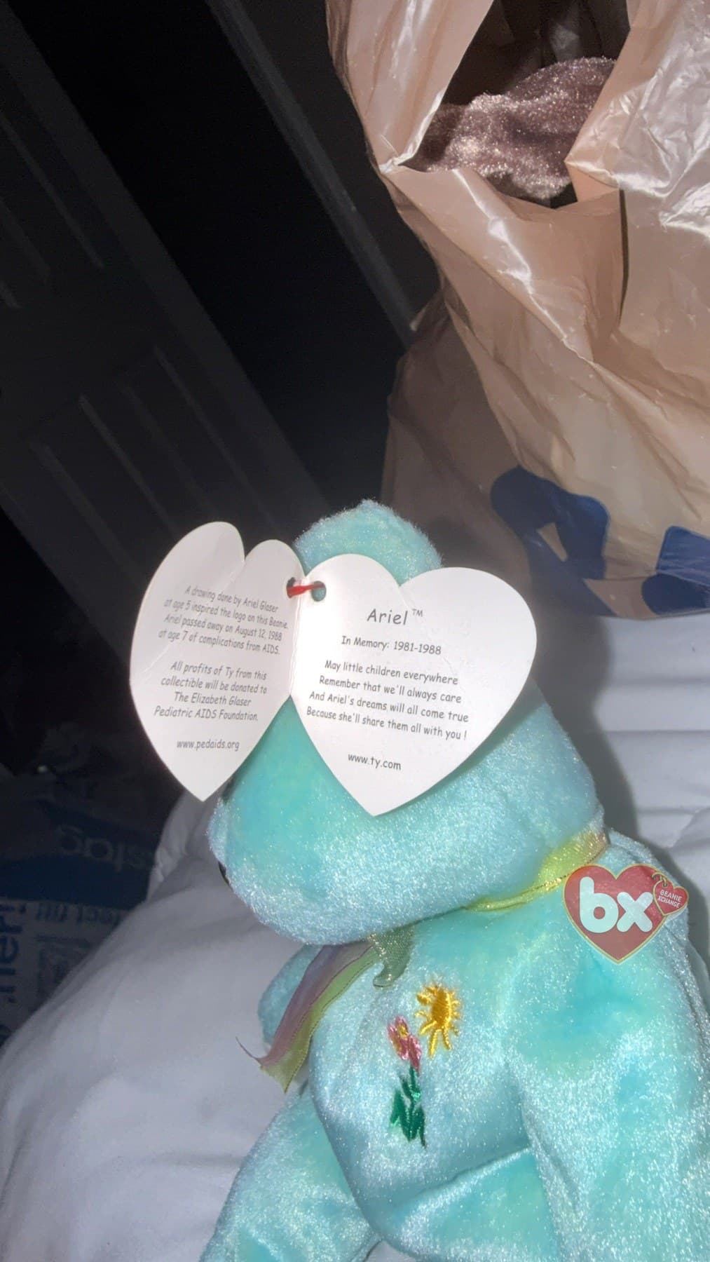 Ariel — Ty Beanie Baby bear (1999) (photo 2)