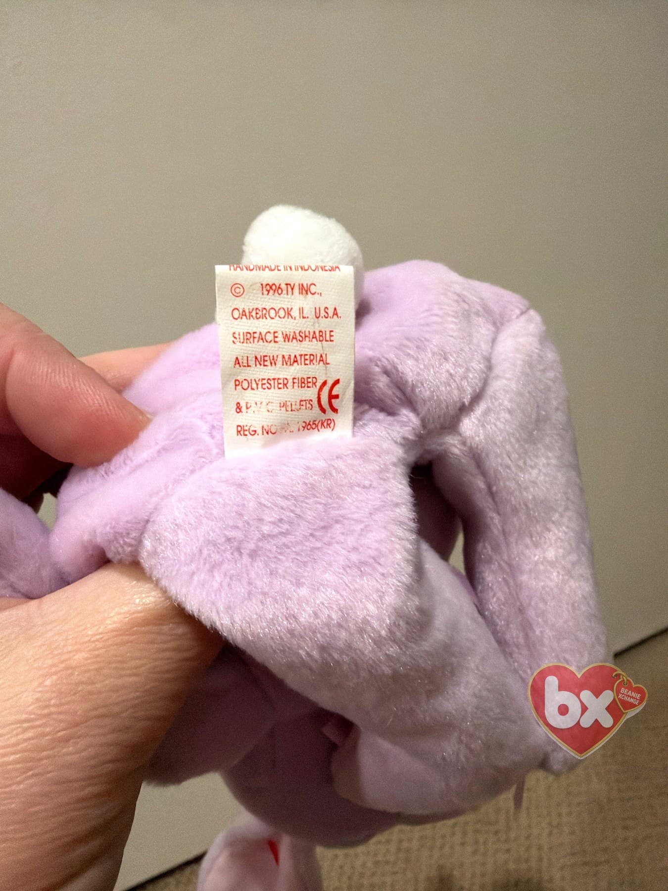 Floppity — Ty Beanie Baby bunny (1996) (photo 4)