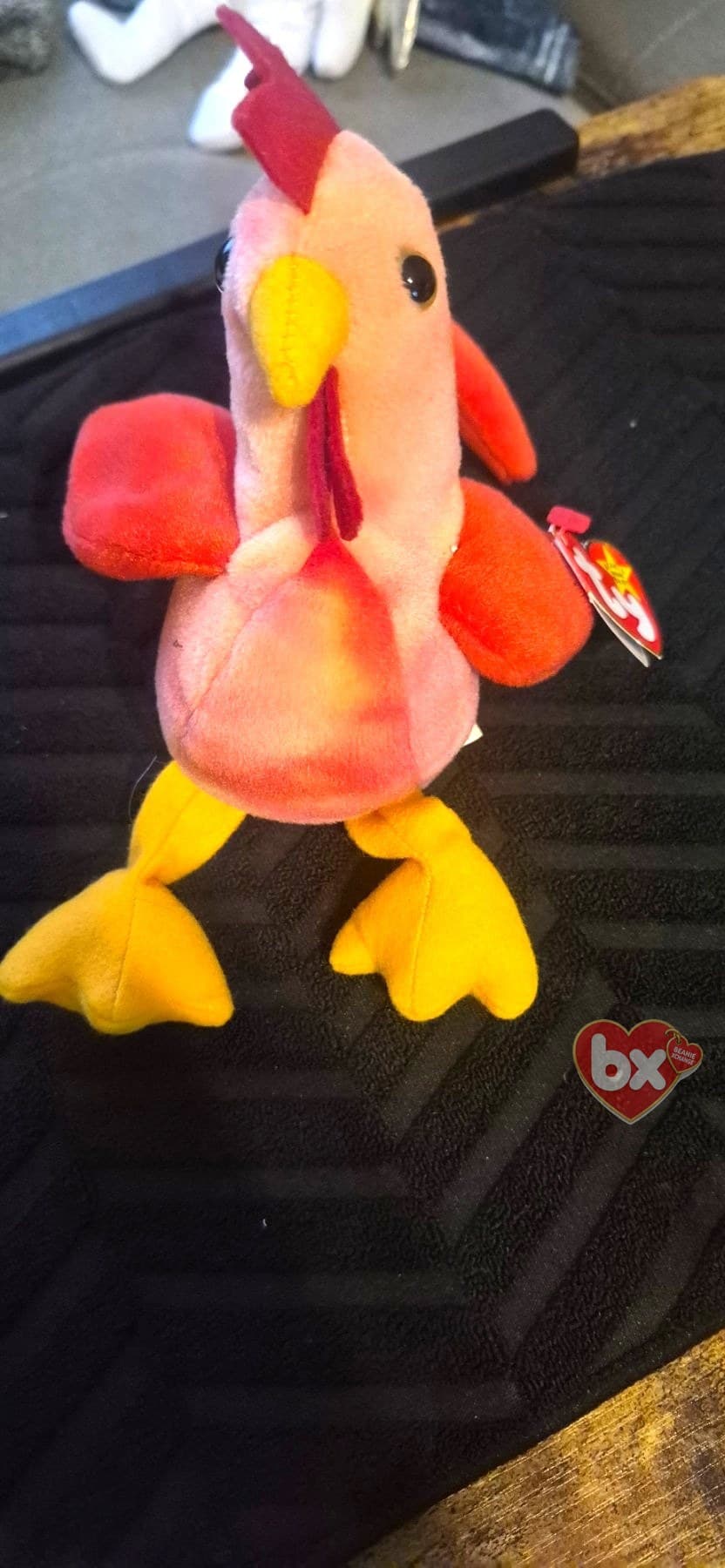 Doodle — Ty Beanie Baby rooster (1997) (photo 1)