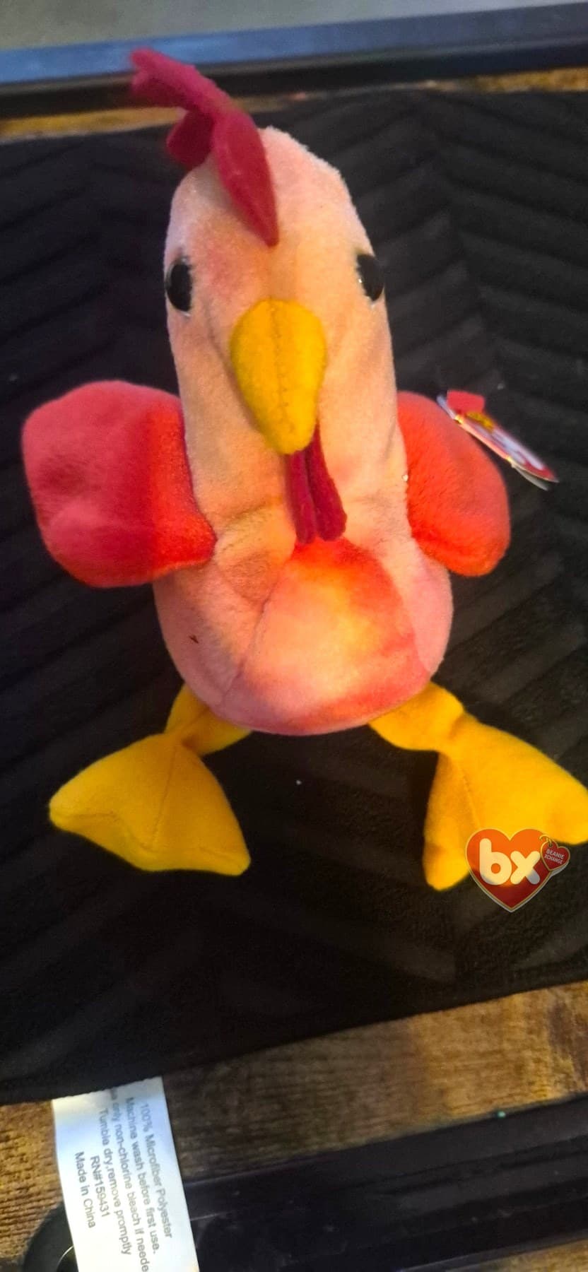 Doodle — Ty Beanie Baby rooster (1997) (photo 3)