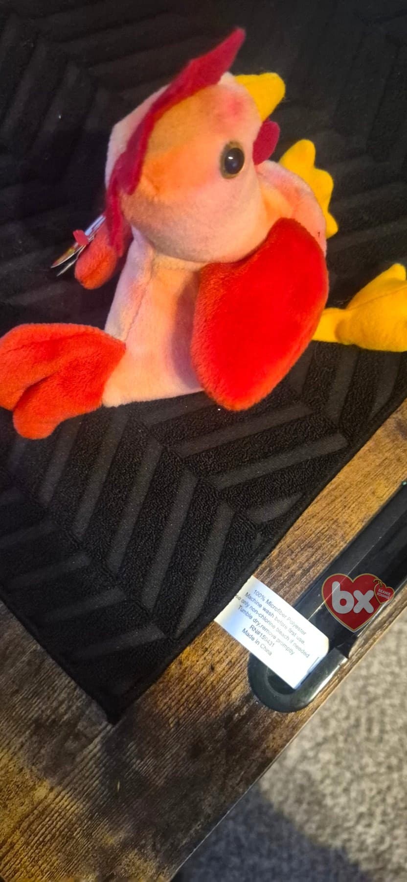 Doodle — Ty Beanie Baby rooster (1997) (photo 2)