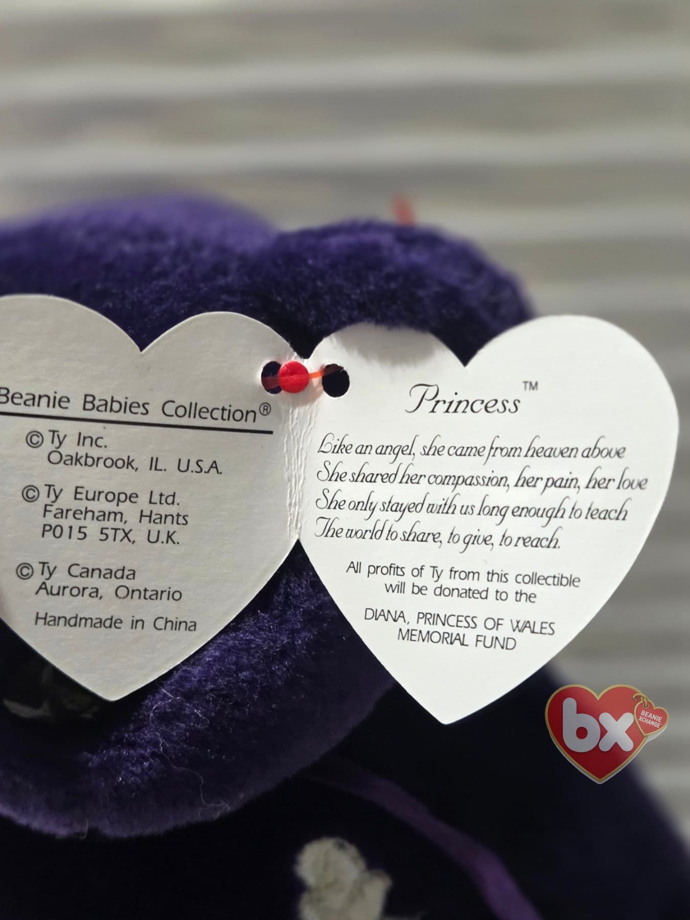 Princess — Ty Beanie Baby bear (1997) (photo 2)