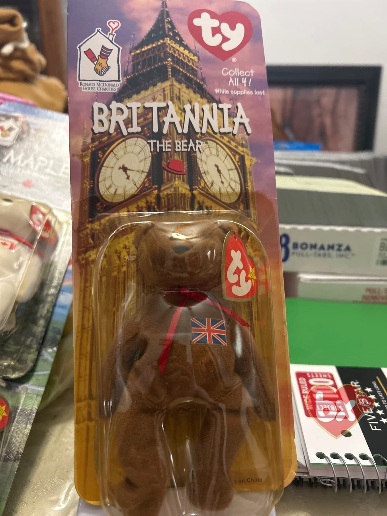 Britannia — Ty Beanie Baby bear (1997)
