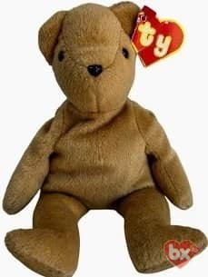 Ty Teddy Old Face Bear 1995 Rare Colors Vintage — Ty Beanie Baby