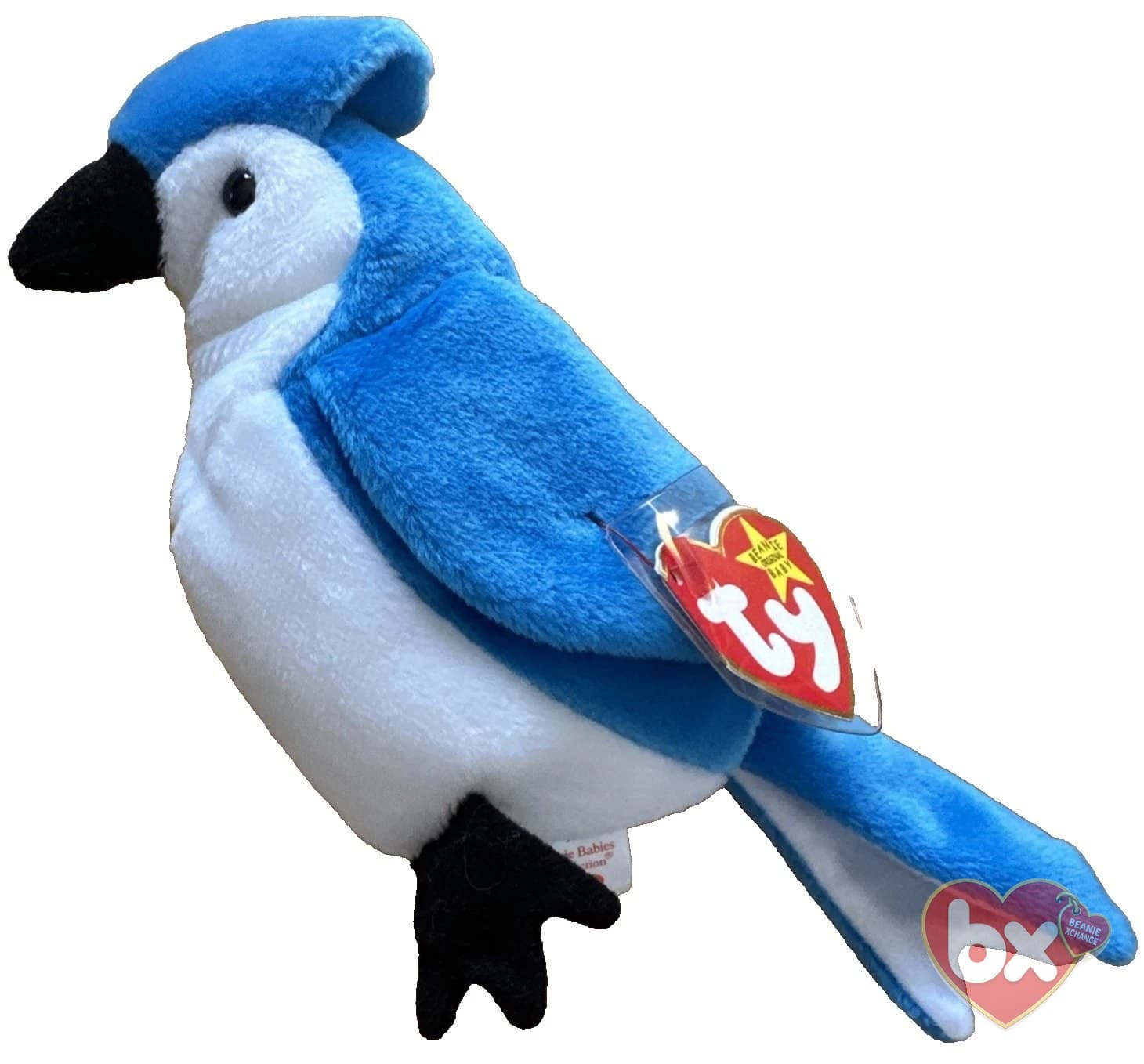 Ty Beanie Baby Rocket the Blue Jay 1997 Vintage Good Condition
