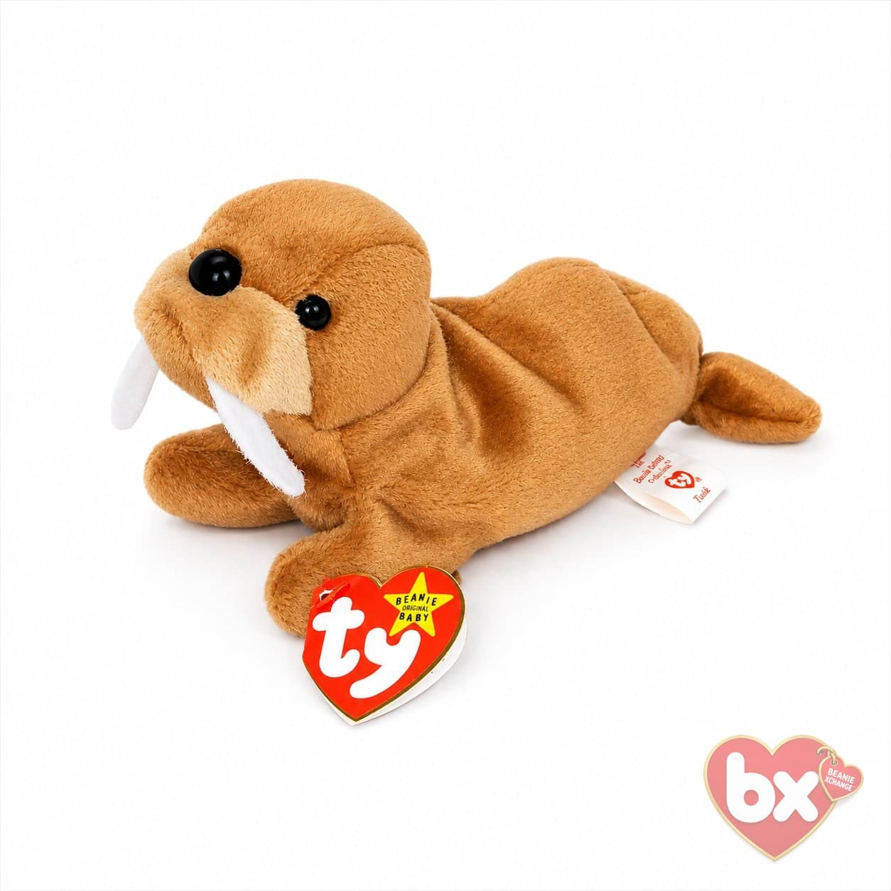 Ty Tusk the Walrus 1995 Vintage Beanie Baby #4076 Tag Error