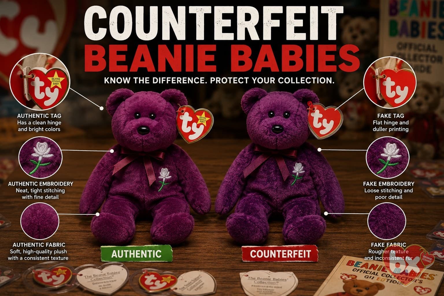 Avoiding Counterfeit Beanie Babies: A Collector's Guide