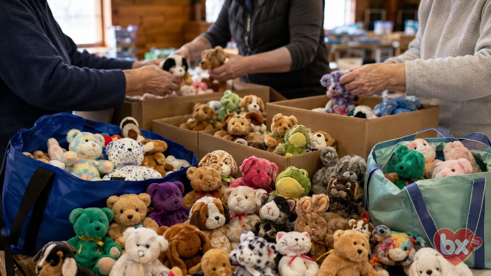 Bates Hall Preservation Society Receives Beanie Baby Donation