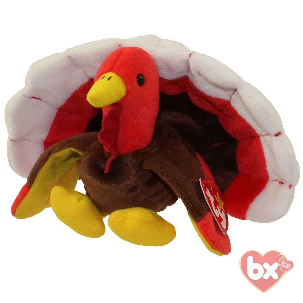Ty Gobbles Turkey Beanie Baby 1996 Style #4034 - Vintage - Good Condition
