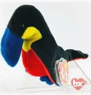 Ty Beanie Baby Kiwi the Toucan 1995 Vintage Good Condition