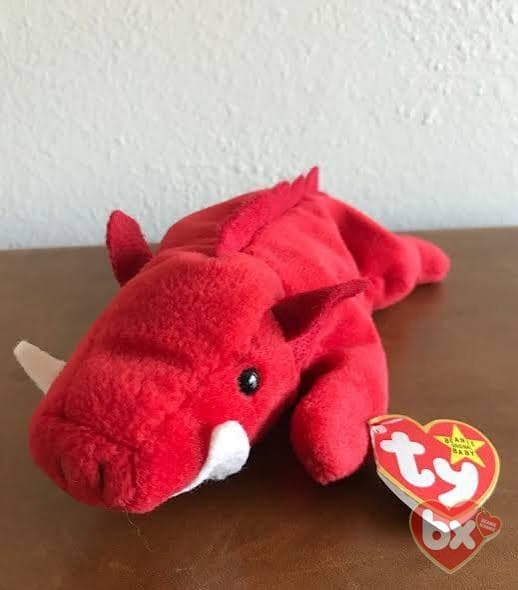 Ty Grunt the Razorback Beanie Baby 1995 Retired Vintage