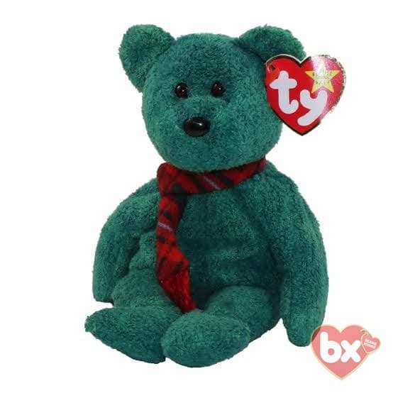 Ty Beanie Baby Wallace the Bear 1999 Vintage Green Scottish Retired
