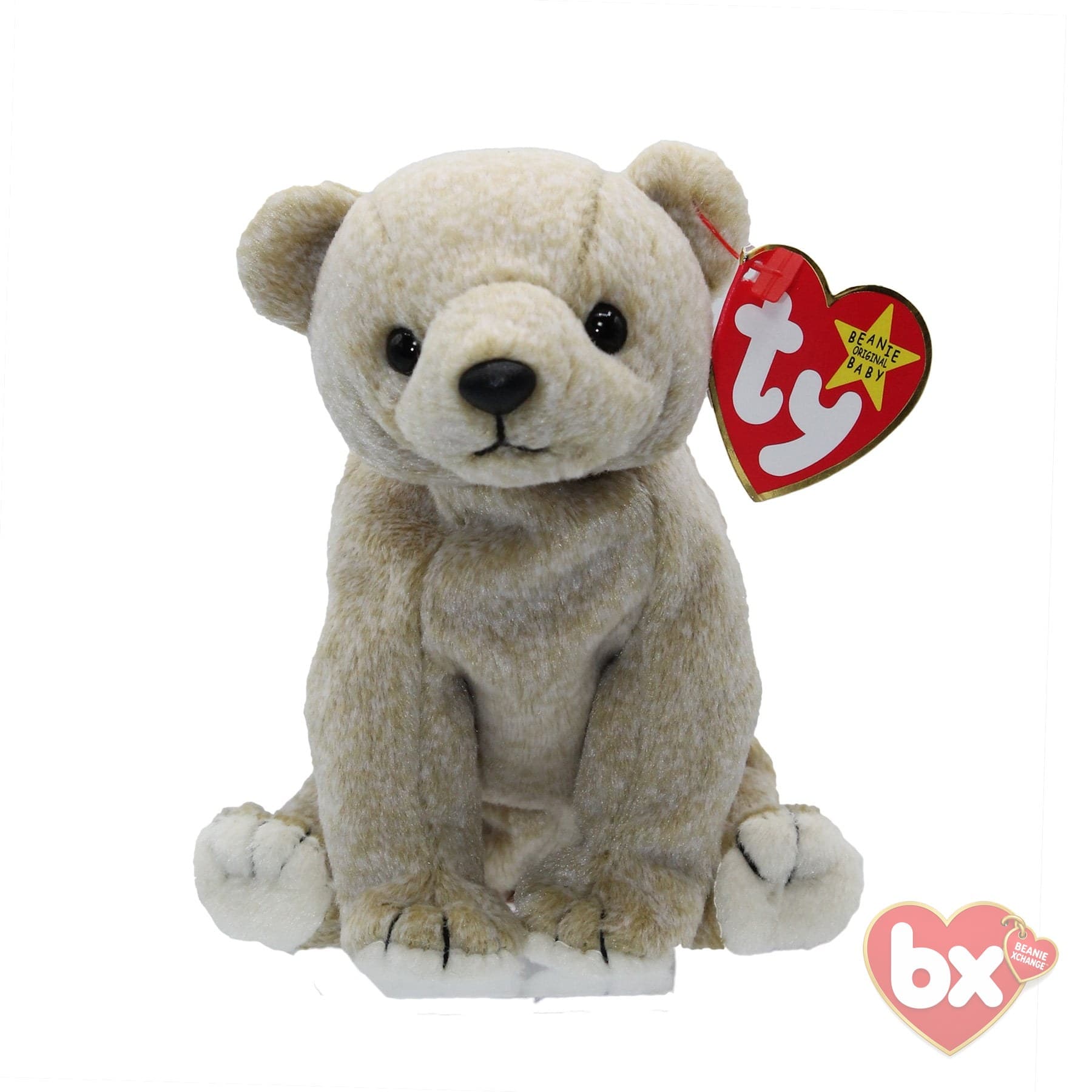 Ty Beanie Baby Almond Bear 1999 Vintage Good Condition
