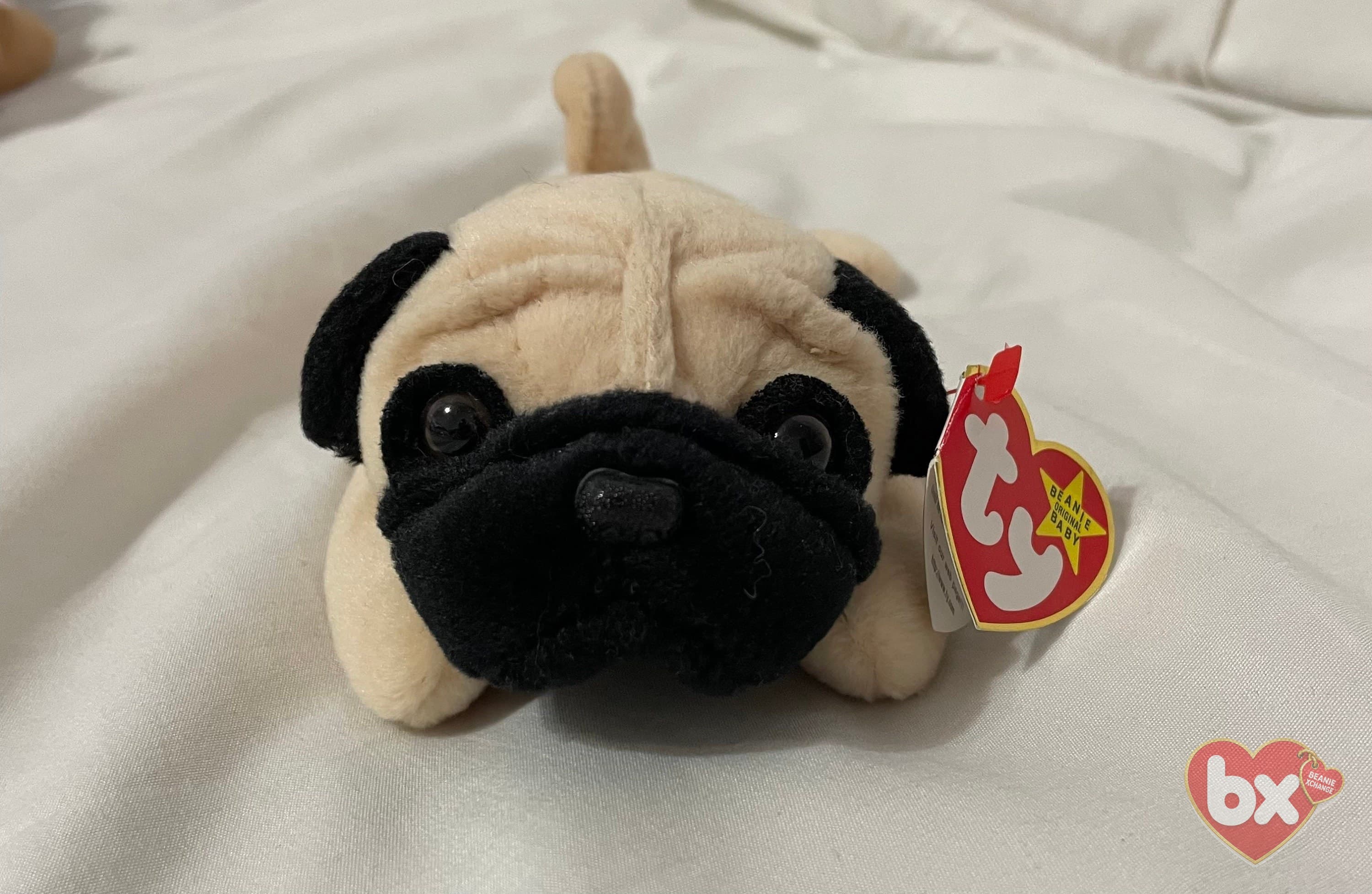 Ty Beanie Baby Pugsly the Pug 1996 Vintage Good Condition