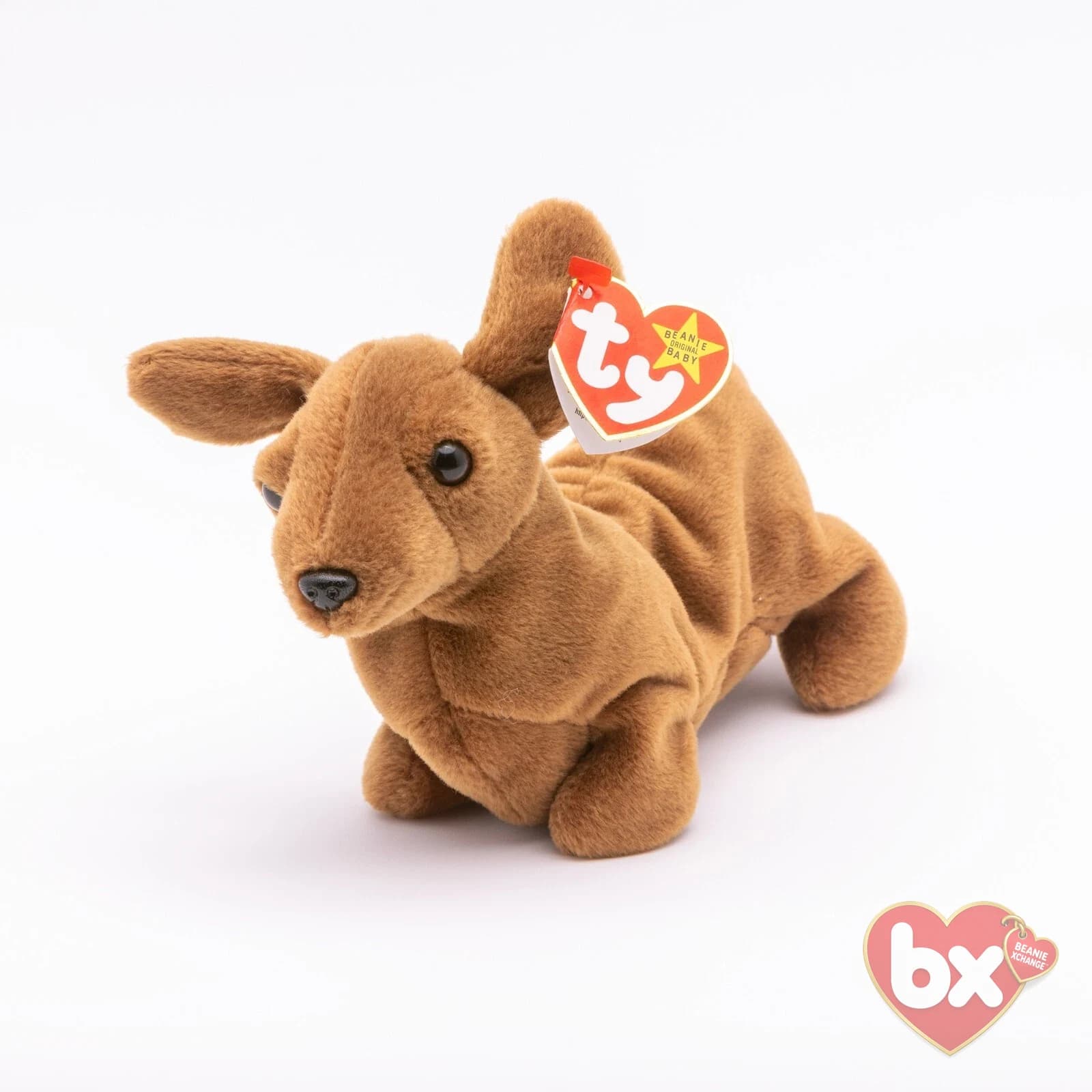 Ty Weenie the Dachshund 1995 Vintage Beanie Baby #4013 - Good Condition