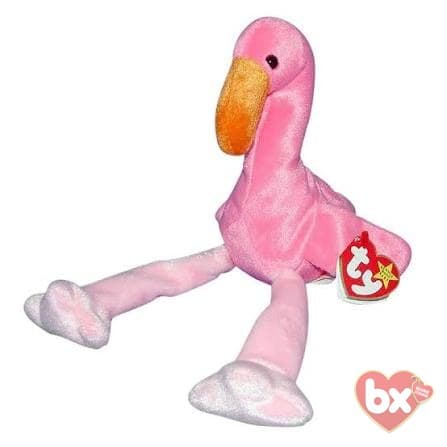 Pinky — Ty Beanie Baby flamingo (1995) Pinky — Ty Beanie Baby flamingo (1995)