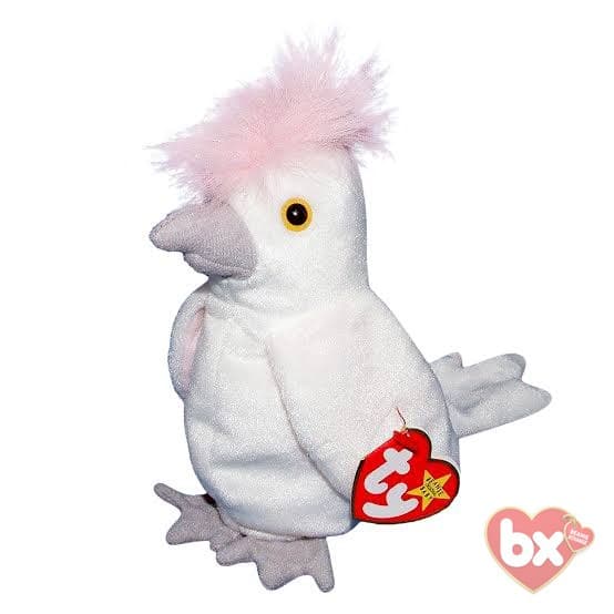 Ty Beanie Baby KuKu the Cockatoo 1998 Vintage Good Condition
