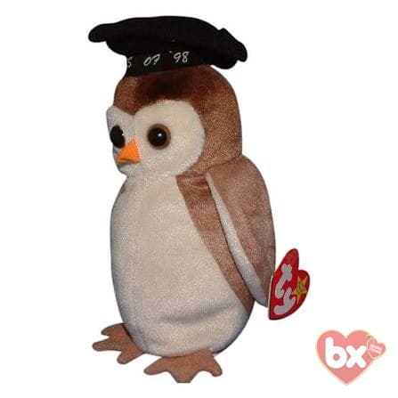 Ty Beanie Baby Wise the Owl 1998 Graduation Vintage Collectible