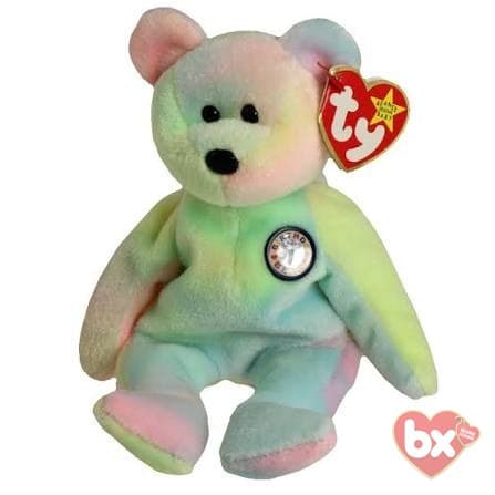 Ty B.B. Bear 1999 Vintage Birthday Bear - Good Condition - No Printed Birthday Tag — Ty Beanie Baby