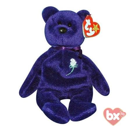 Ty Princess Bear 1997 4300 PVC Pellets Retired Diana Memorial