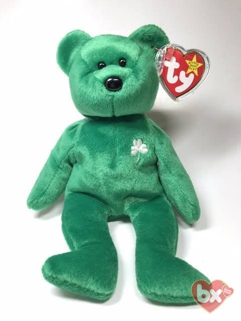 Ty Erin Bear 1997 Style 4186 Retired Irish Beanie Baby