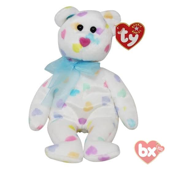 Ty Beanie Baby Kissme Bear 1998 Style 40505 Excellent Condition