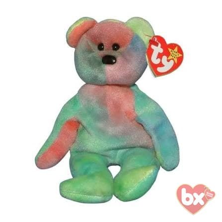 Ty Garcia Bear 1995 Retired Tie-Dye Style #4051 Vintage Beanie Baby