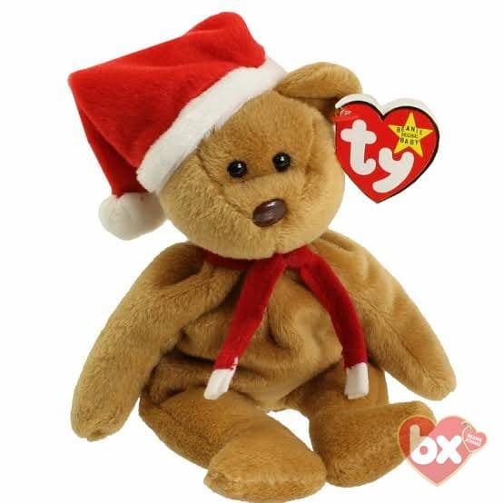 Ty 1997 Teddy Bear 4200 | Vintage Holiday Christmas Beanie Baby | Retired