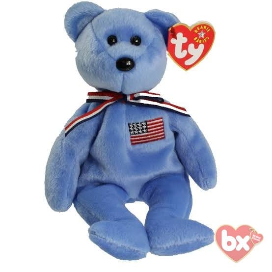 America (blue) — Ty Beanie Baby
