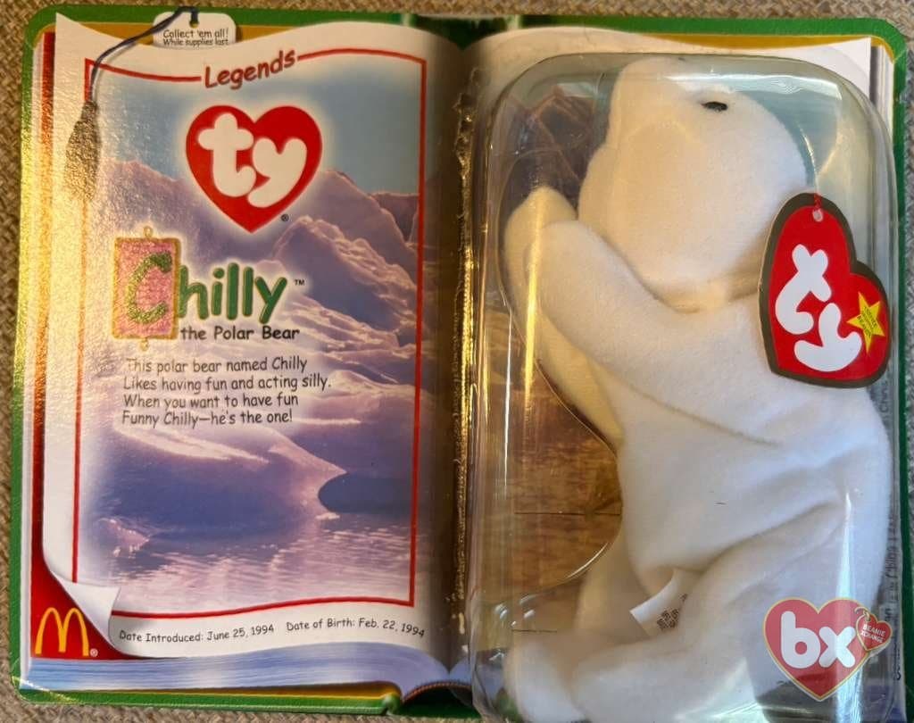 Chilly — Ty Beanie Baby polar bear (1994) Chilly — Ty Beanie Baby polar bear (1994)