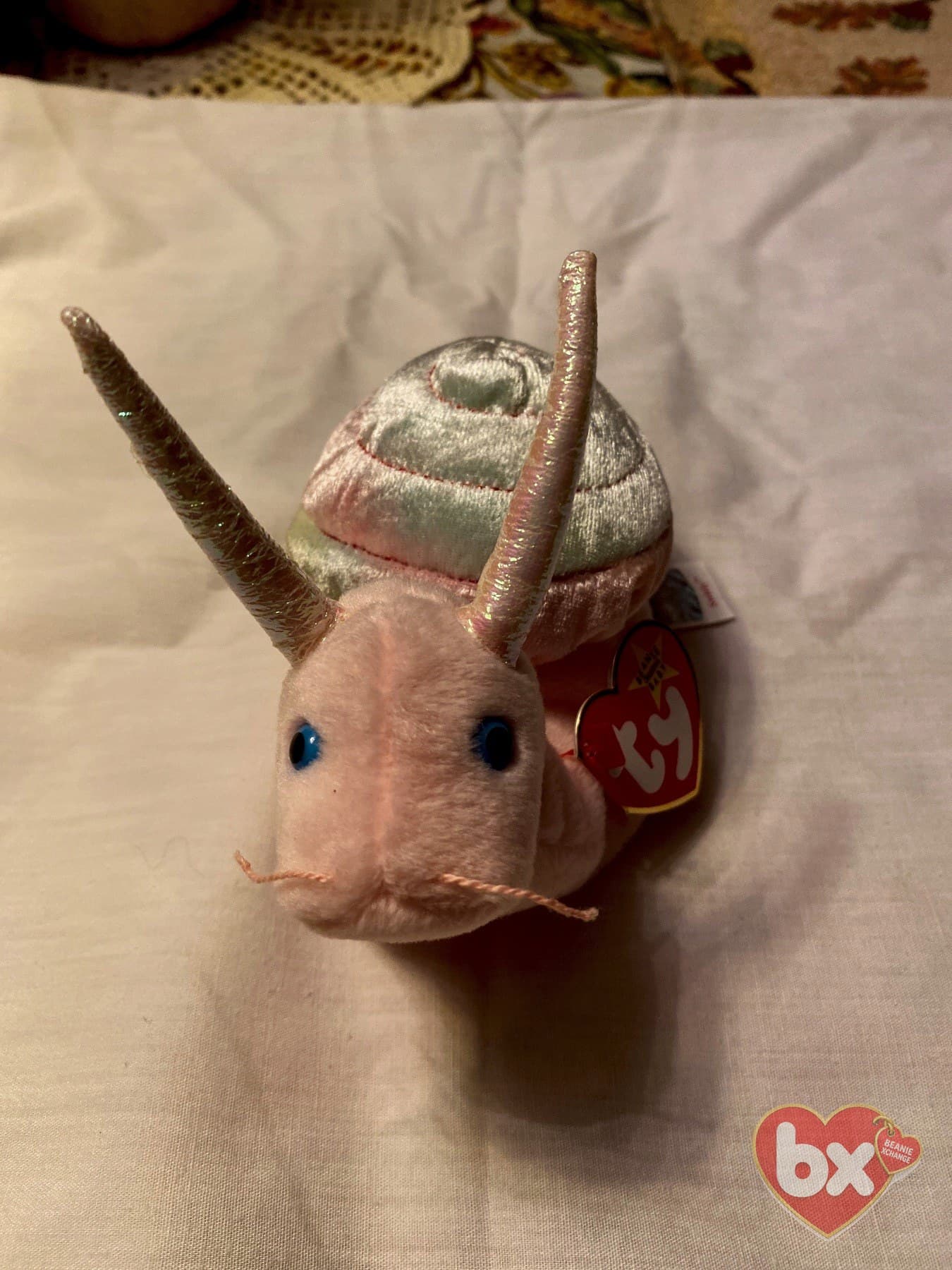 Swirly — Ty Beanie Baby snail (1999) Swirly — Ty Beanie Baby snail (1999)