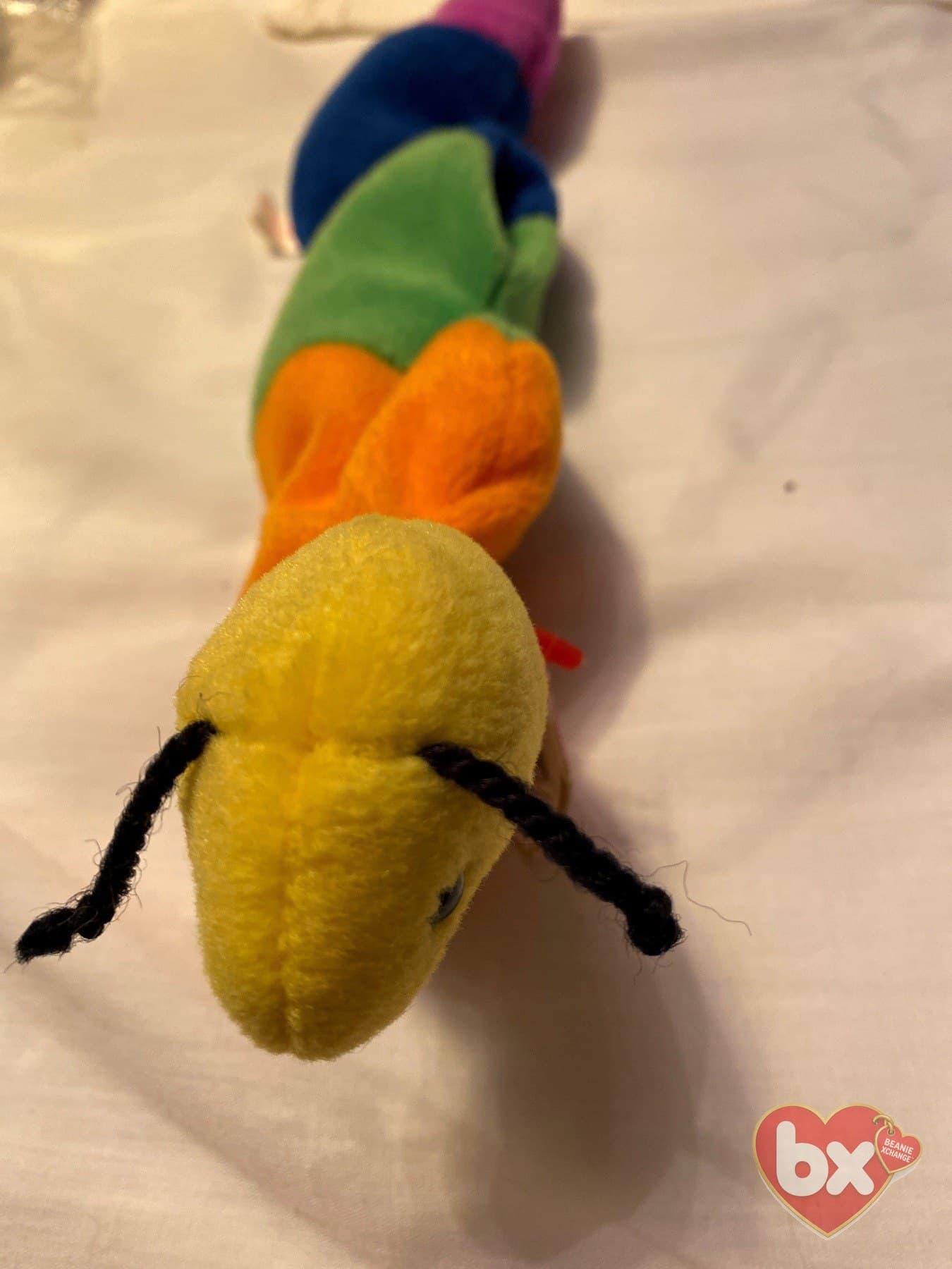 Inch — Ty Beanie Baby inchworm (1995) Inch — Ty Beanie Baby inchworm (1995)