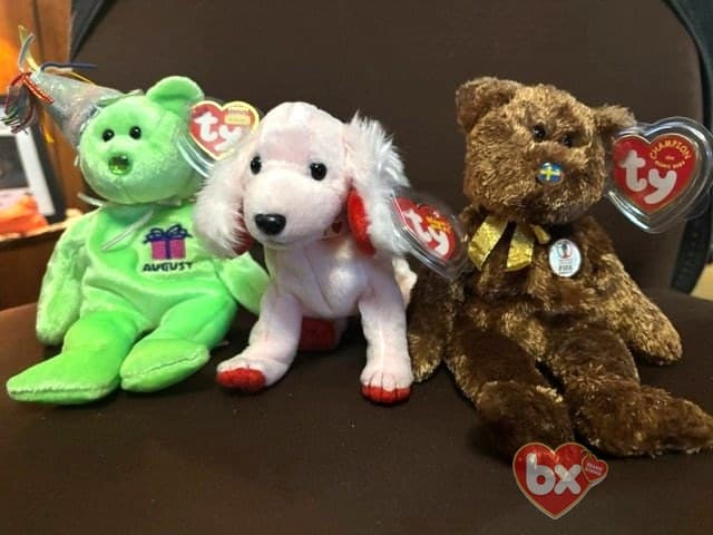 AUGUST, Champion, Sonnet — Ty Beanie Baby